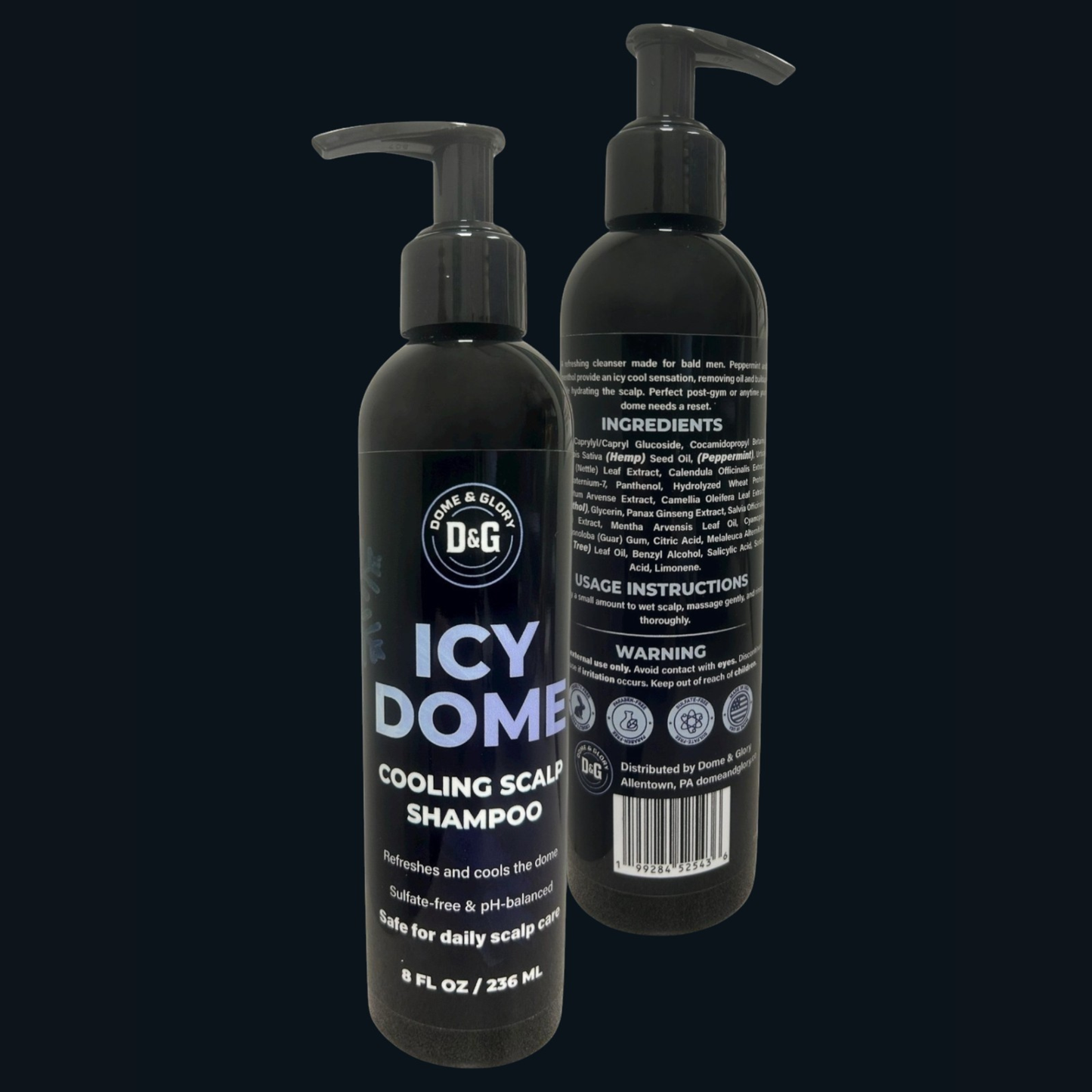 Icy Dome - Cooling Shampoo for Bald Men